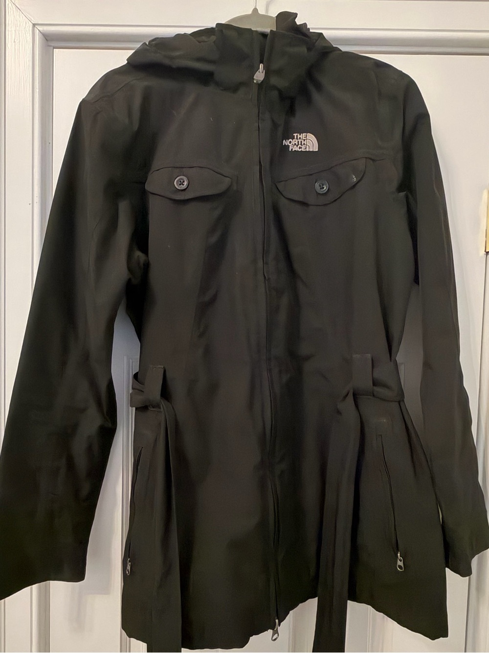 The North Face Black Hooded Trench Coat
